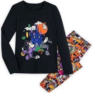 Mickey Mouse and Friends Halloween Pajama Set for Women